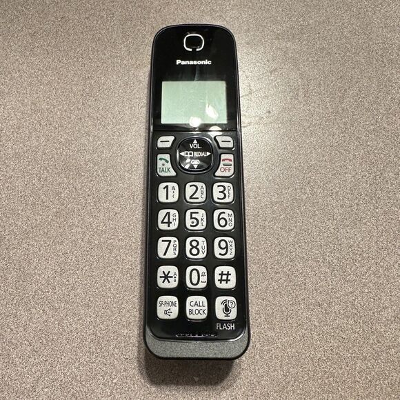 Panasonic KX-TGDA52 B DECT 6.0 Cordless Phone Handset Black - Picture 1 of 3